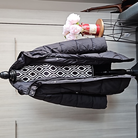 H&M Jackets & Coats Hm Long Black Puffer Jacket Poshmark